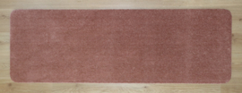 Badkamermat - wastafelmat - loper - Soft - zalm - oud roze - 60x205 - antislip