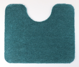 WC mat Soft blauw groen 50x60 antislip met uitsparing 21cm