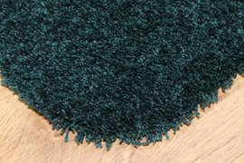 Badkamermat - wastafelmat - loper - Soft - donker groen - 60x200 - antislip