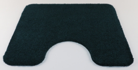 Maatwerk: WC mat Soft donker groen 55cm breed x60cm antislip met uitsparing 21cm
