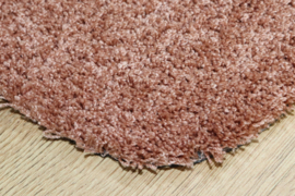 Badkamermat / loper Soft zalm oud roze 60cm x 180cm antislip