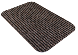 Heavy duty ribbel bruin beige taupe 39,5x60cm antislip