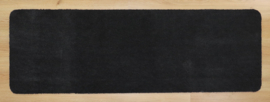 Badkamermat - wastafelmat - loper - Soft - zwart - antraciet - 60x220 - antislip