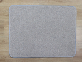 Wollen - Vloerkleed - Diva - grijs - bruin - 70x90cm