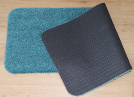 Wastafelmat - Badkamermat Soft blauw groen 40cm x 100cm antislip