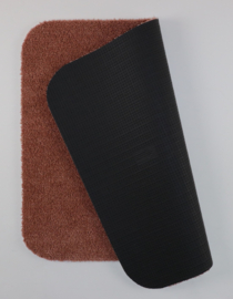 Badkamermat - WCmat - Hangend - toiletmat - Soft - zalm - oud roze - 50x60cm - antislip