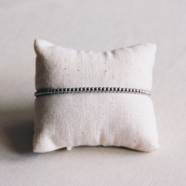 Stalen kralen armband SMALL zilver