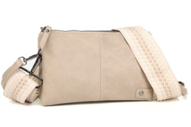 Schoudertasje/crossbody taupe Castel