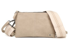 Schoudertasje/crossbody taupe Castel