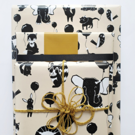 Inpakpapier | Happy Animals Beige