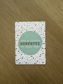 Mini kaartje | Confetti