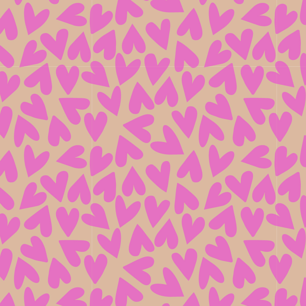 Blokzak | Maat XS | Big Hearts Pink/Nude