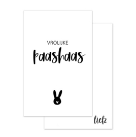 Minikaart | Vrolijke paashaas
