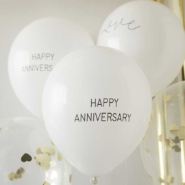 Ballonnen set Happy Anniversary