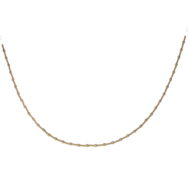 Houten gouden kralenslinger