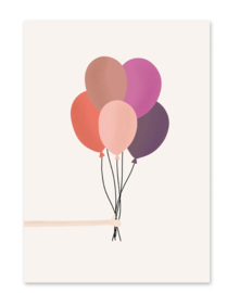 Kaart | Hand full balloons