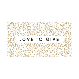Sticker | Love to give