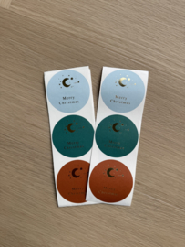 Sticker | Merry Christmas Moon & Stars