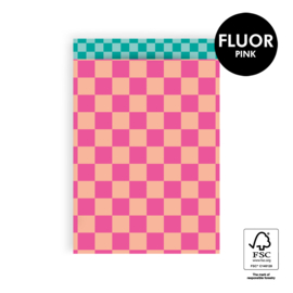 Maat L | Big Check Fluor Pink