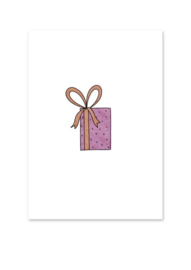 Kaart | Cadeautje roze