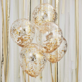 Gouden confetti Ballonen