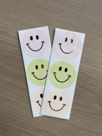 Sticker | Smiley pastel gold