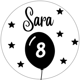 Gepersonaliseerde sticker | Ballon