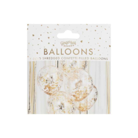 Gouden confetti Ballonen