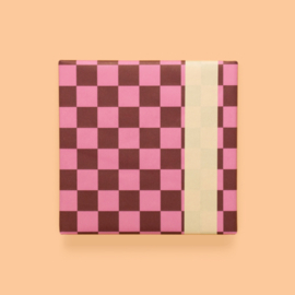 Consumentrol | Big Check Beet red Pink Nude
