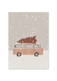 Kaart | Kerstboom auto