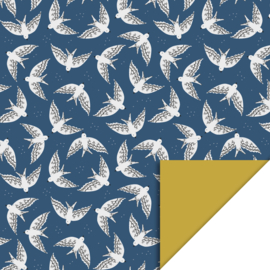 Maat M | Birds Mignight Blue