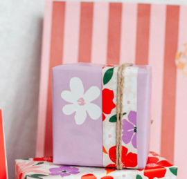 Inpakpapier | Retro flowers
