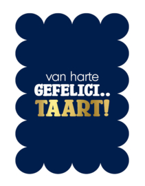 Kaart | van harte gefelici.. taart!