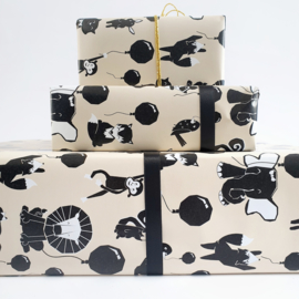 Inpakpapier | Happy Animals Beige