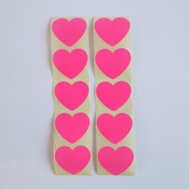 Sticker | Neon pink hearts