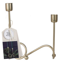 Gouden Swirl kandelaar