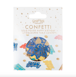 Tafelconfetti | Happy Birthday Multicolor
