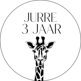 Gepersonaliseerde sticker | Giraf