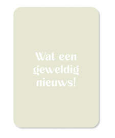 Kaart | Wat een geweldig nieuws