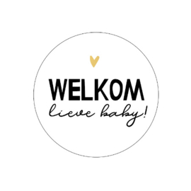 Sticker | Welkom lieve baby