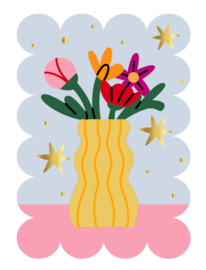 Kaart | Vaasje vol bloemen