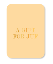 Minikaart | A gift for juf