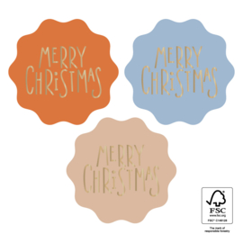 Sticker | Merry Chirstmas Gold
