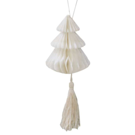 Honeycomb kerstboom met tassel