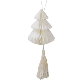 Honeycomb kerstboom met tassel