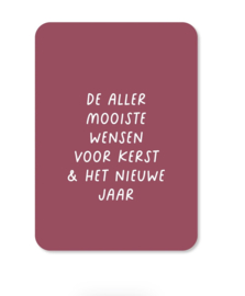 Kaart | Allermooiste wensen kerst & nieuwjaar