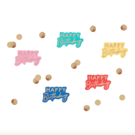 Tafelconfetti | Happy Birthday Multicolor