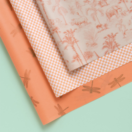 Vloeipapier | Dragonfly - Salmon Orange