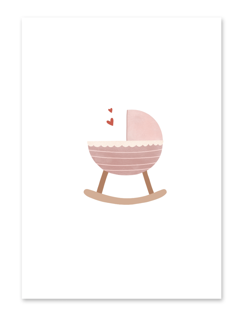 Kaart | Wieg Roze