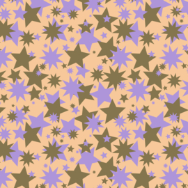 Vloeipapier | Big Stars | Lilac/Orange
